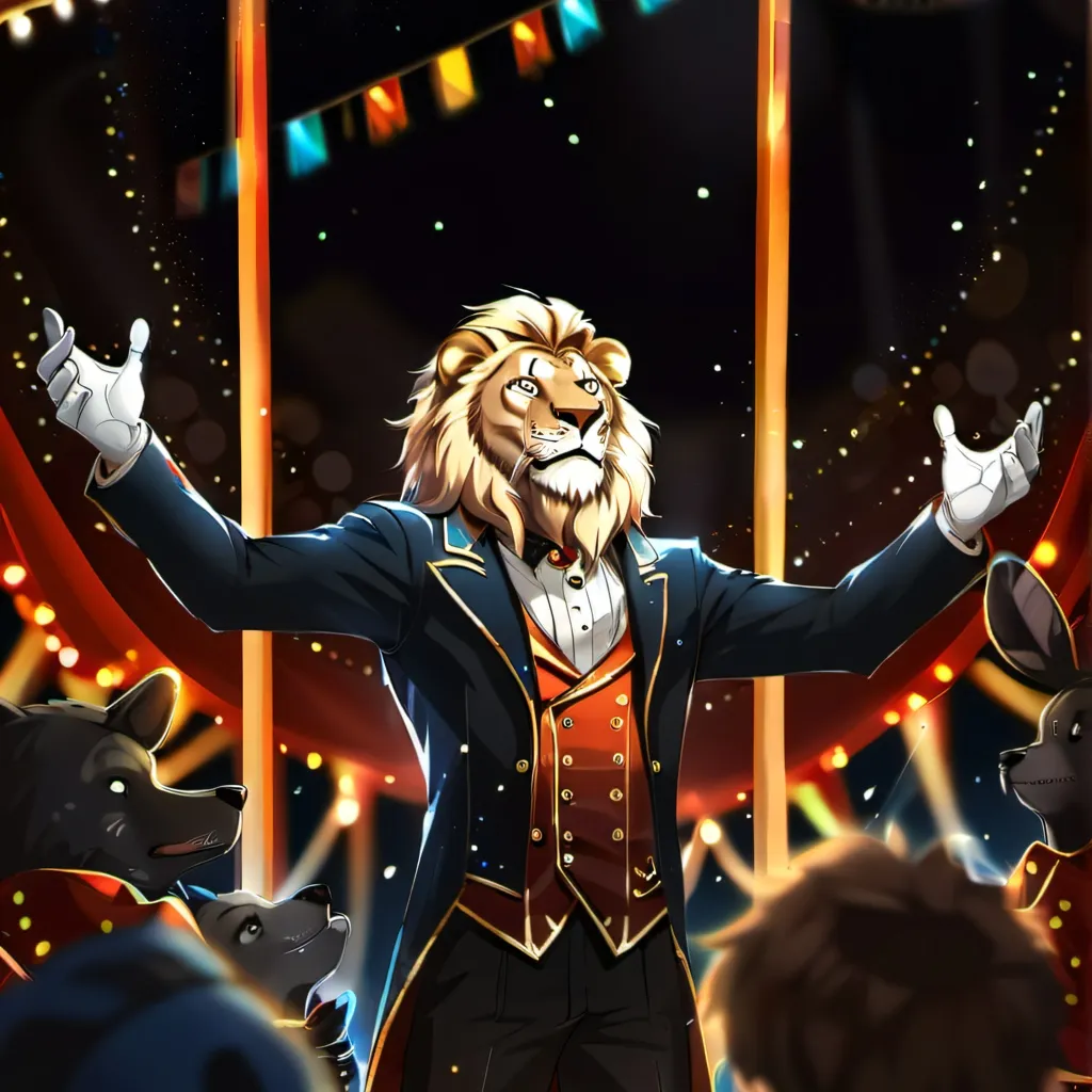 chat with ai character:  circus Lion King 