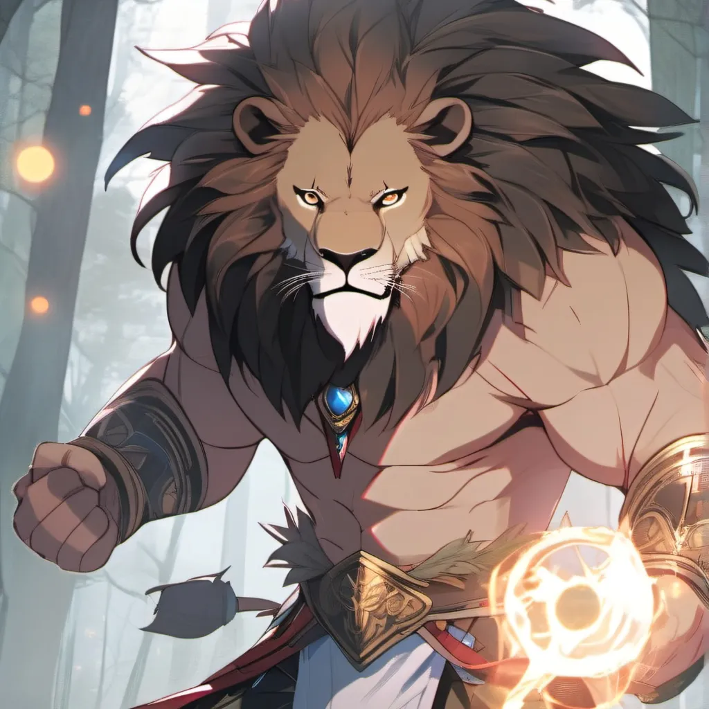 chat with ai character: magic tamer Lion