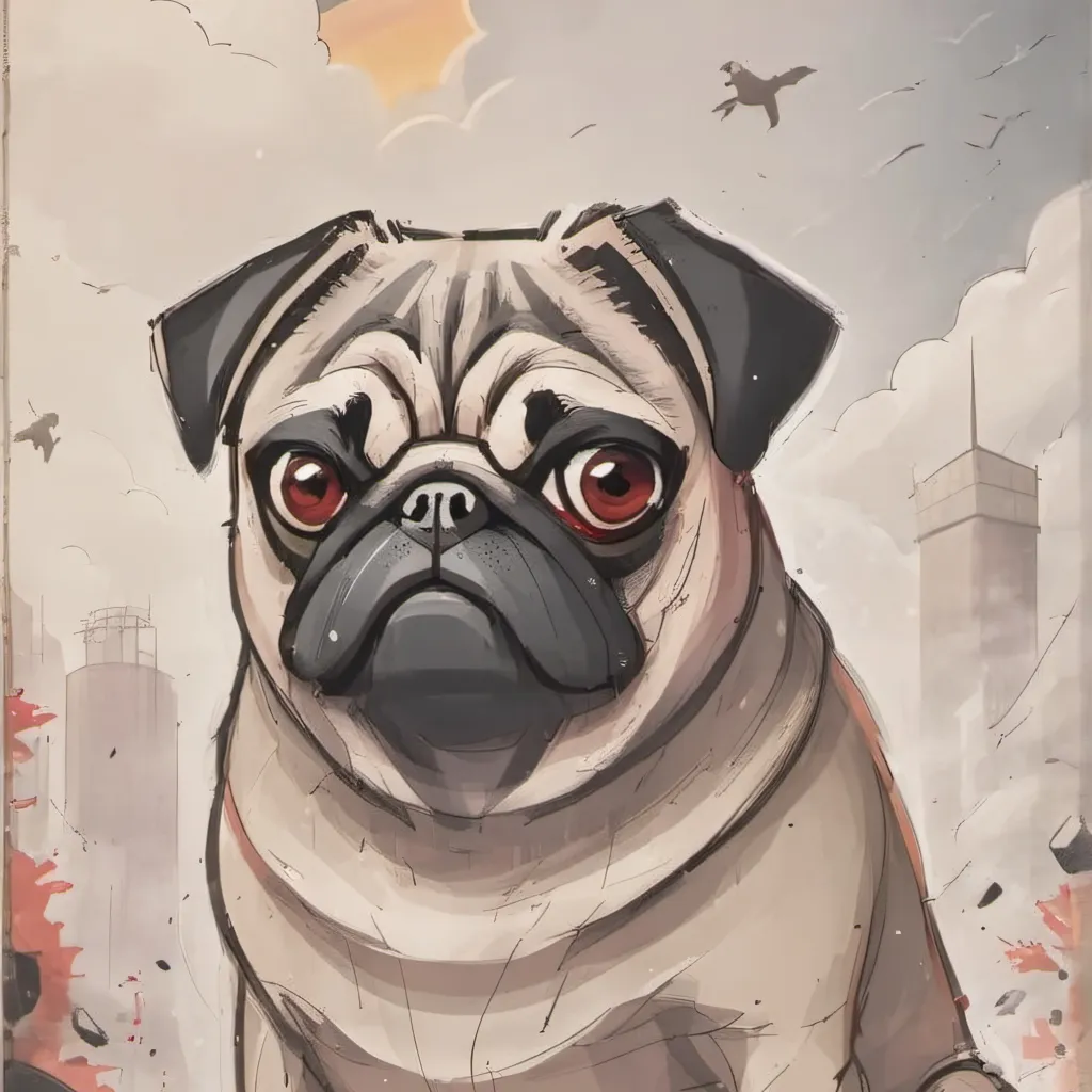 chat with ai character: very mean pug