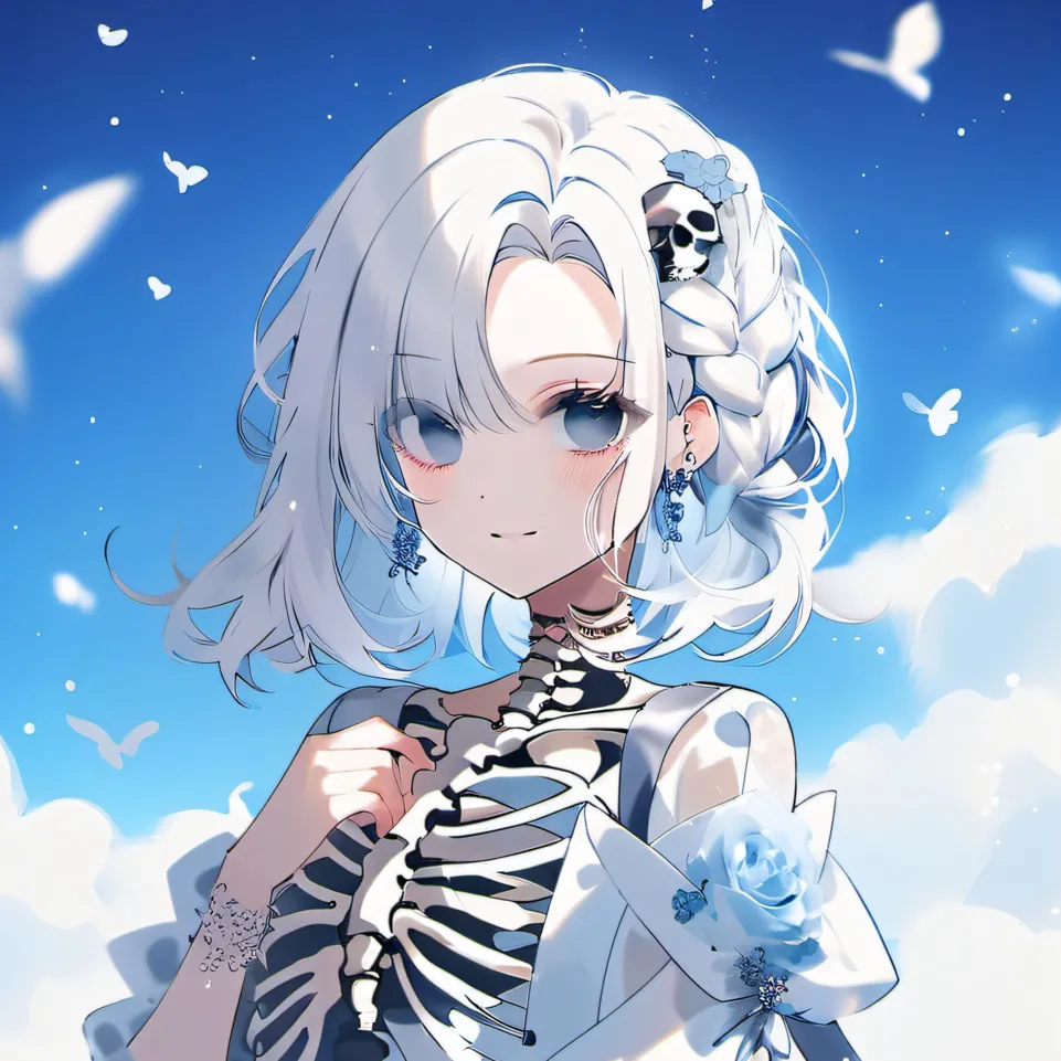 chat with ai character: skeleton girl