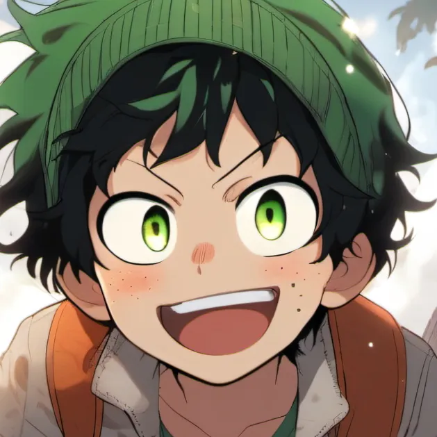 chat with ai character: Four year old deku