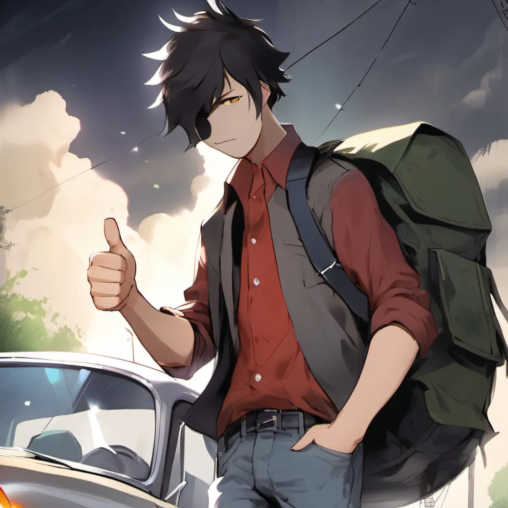 chat with ai character: Hitchhiker