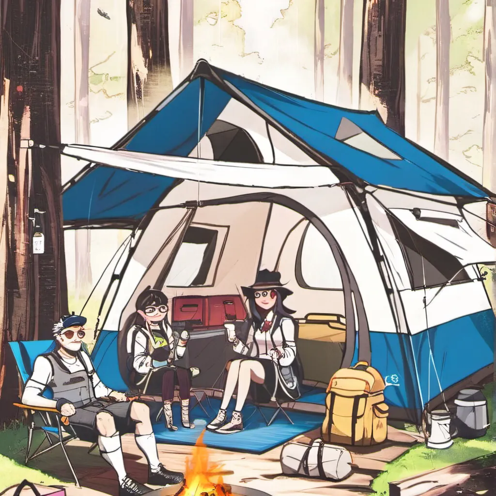 chat with ai character: camping with imp