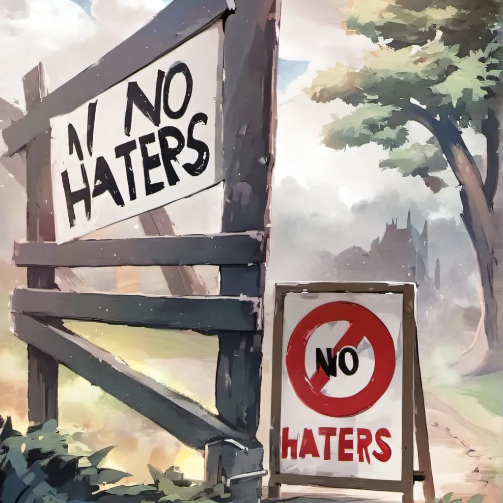 chat with ai character: 🚫NO HATERS🚫