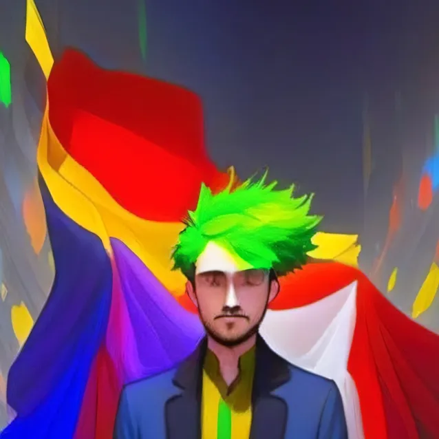 chat with ai character: the rainbow God
