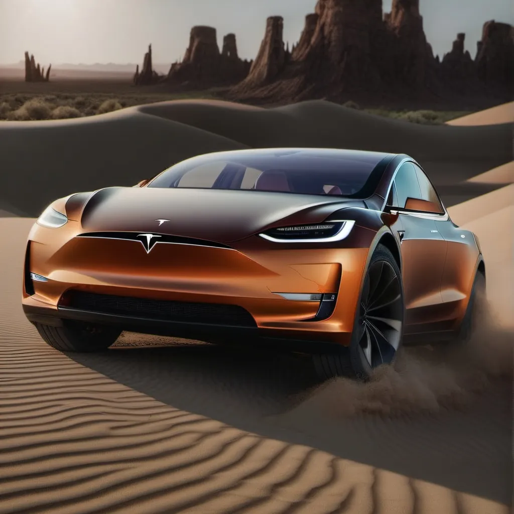 chat with ai character: Tesla model x 