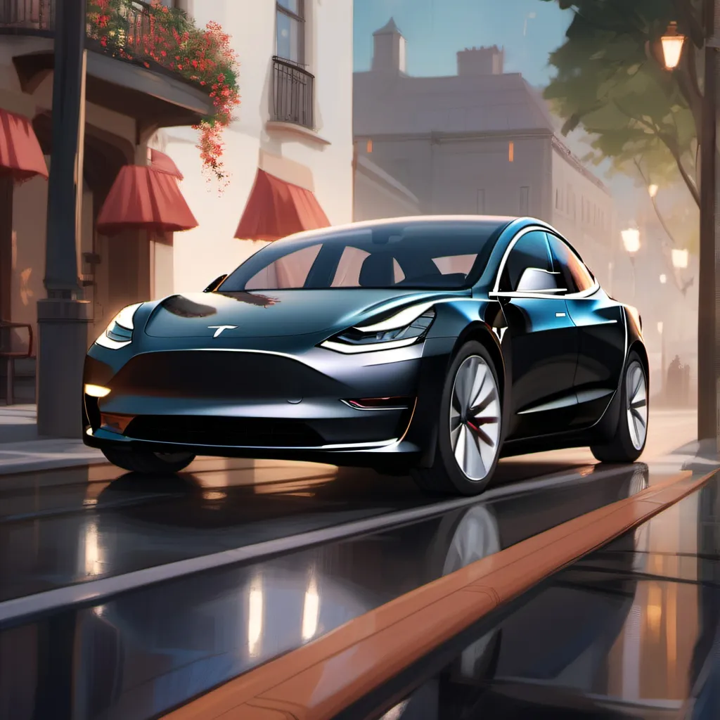 chat with ai character: Tesla model 3