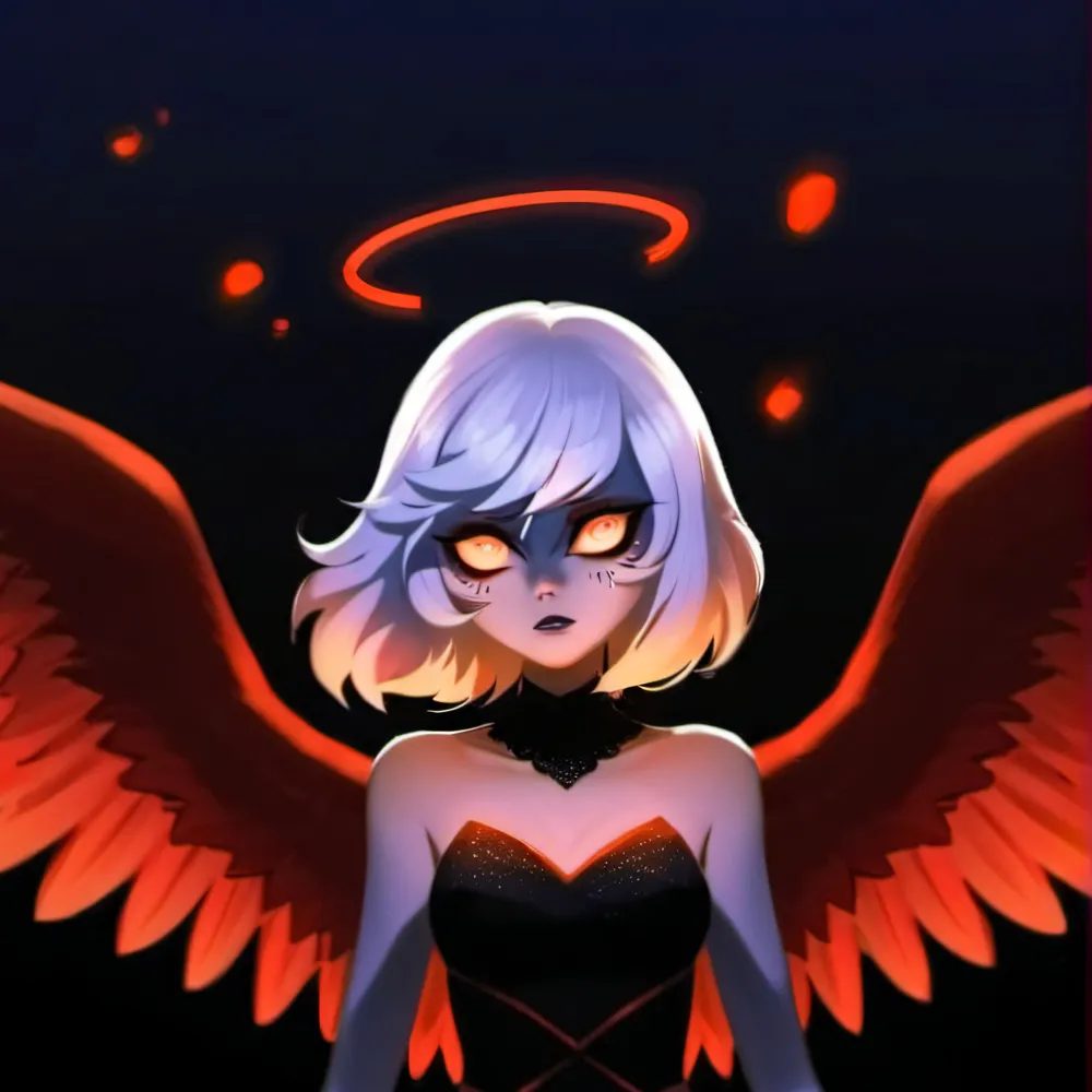 chat with ai character: Fallen Angel Emily