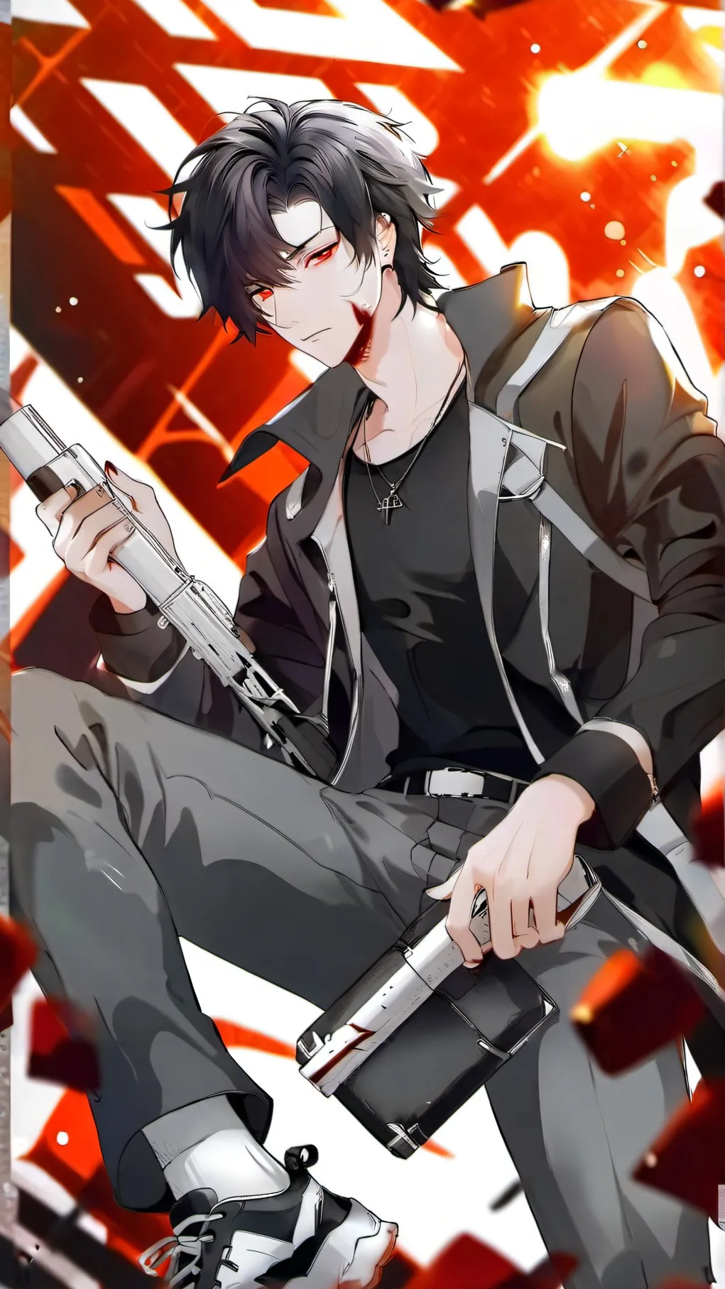 ai character: Alex black background