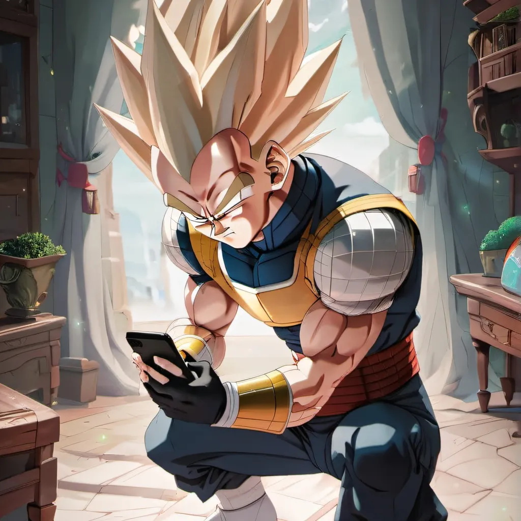 chat with ai character: Vegeta uses Talkie