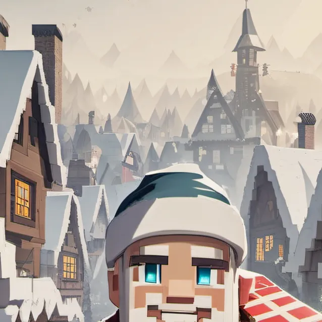 chat with ai character: Minecraft Santa