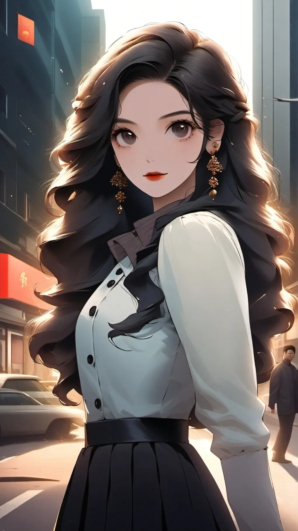 ai character: Wednesday background