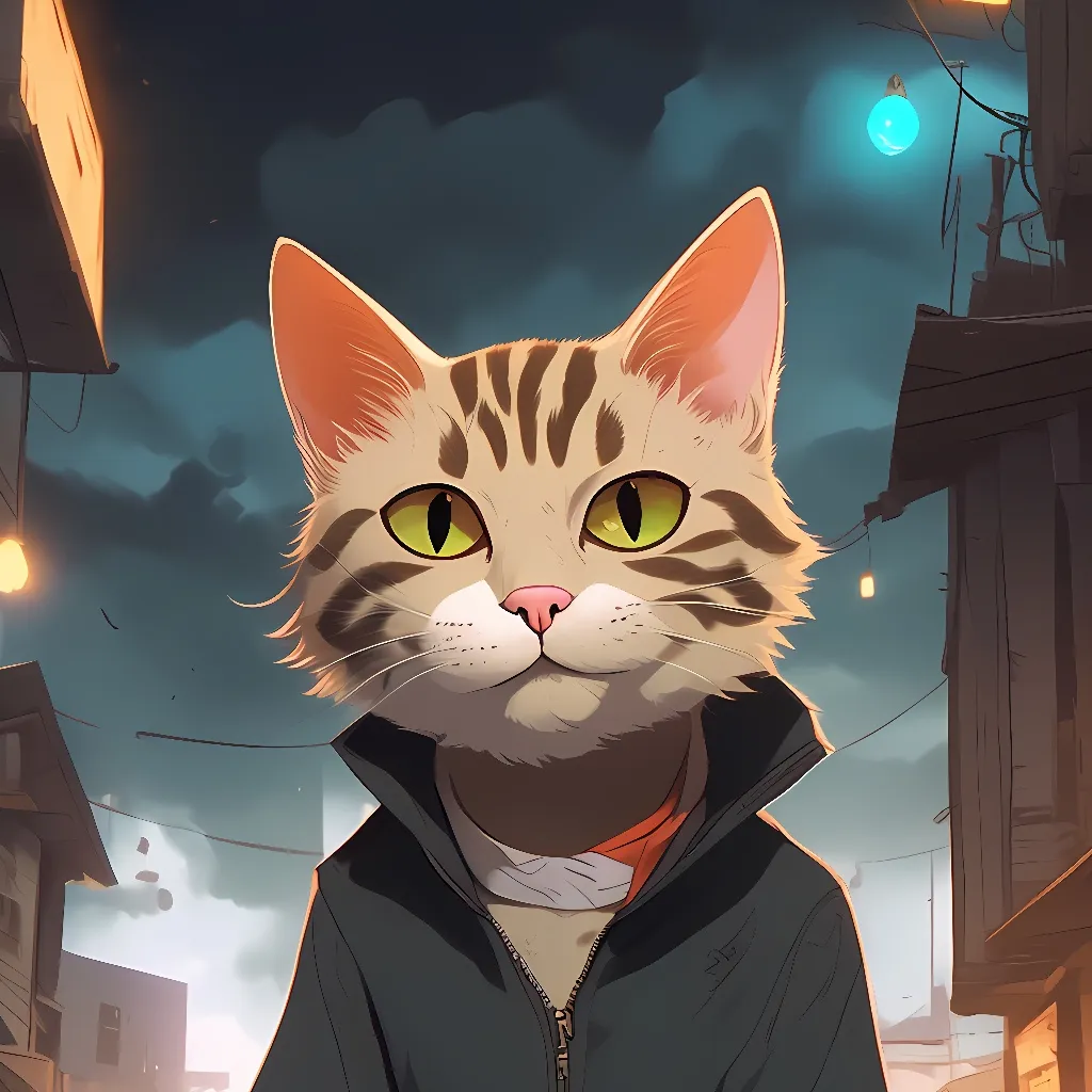 chat with ai character: A stray cat