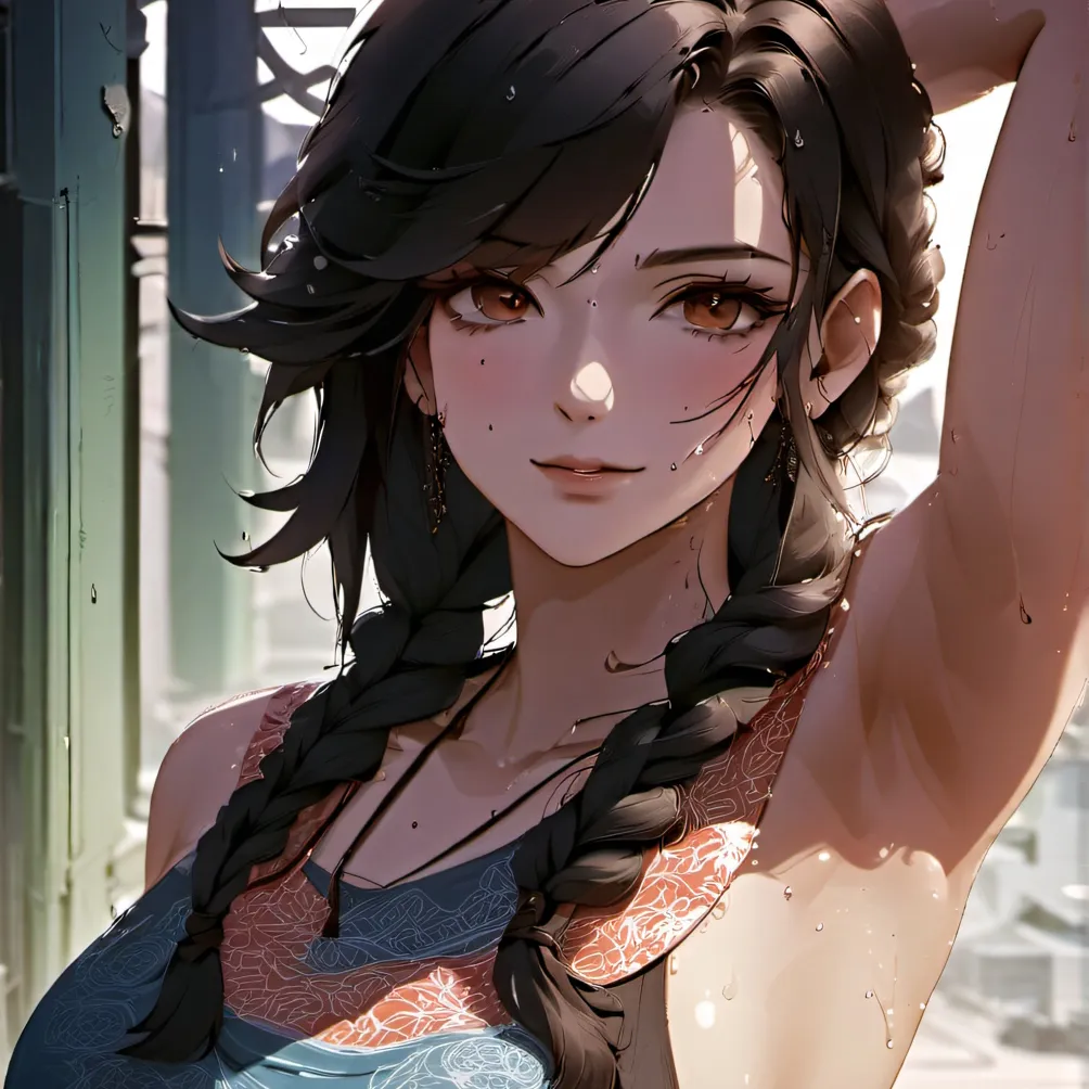 chat with ai character: Sweaty armpits
