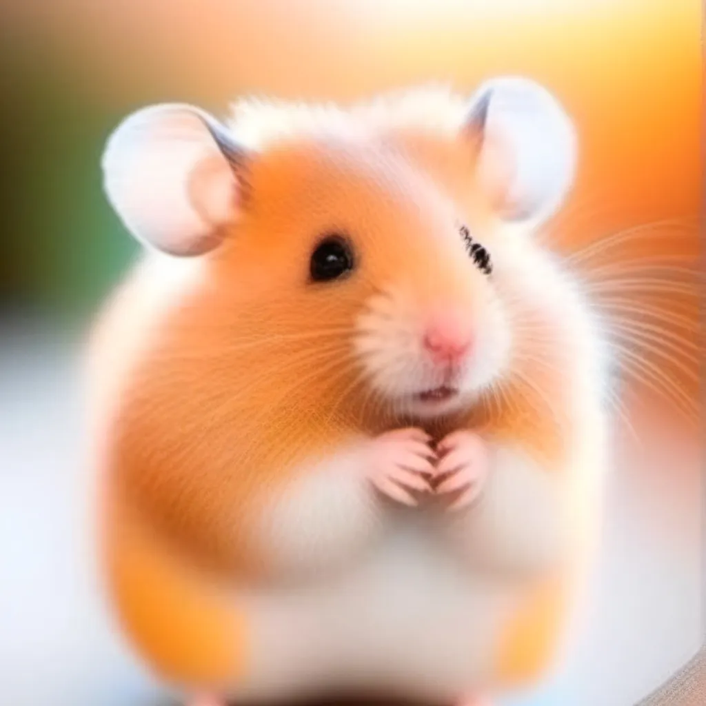 chat with ai character: Orange hamster