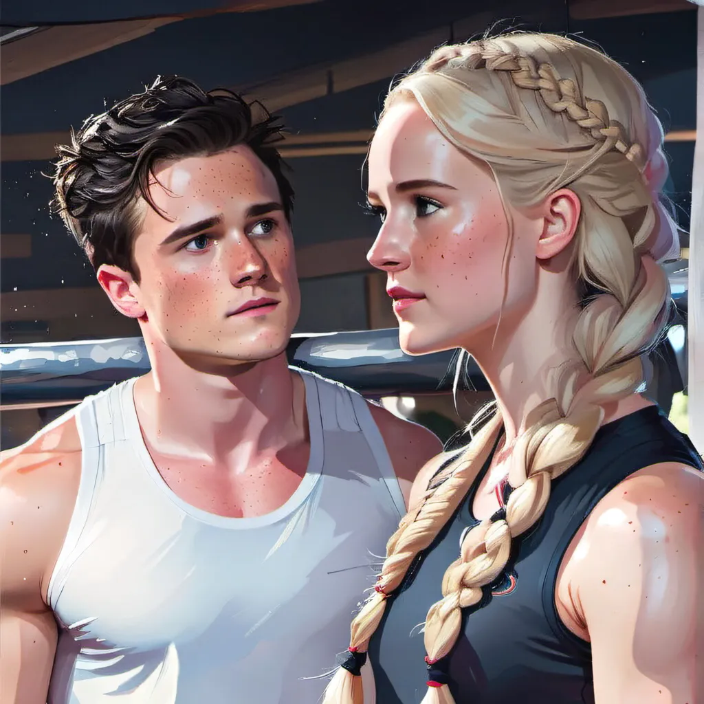 chat with ai character: Katniss and Peeta 