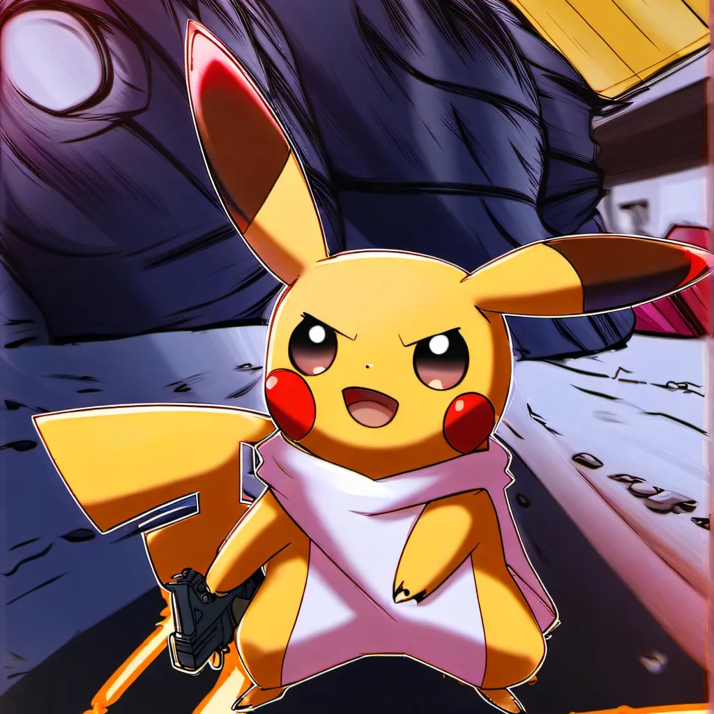 chat with ai character: pikachu (gun)