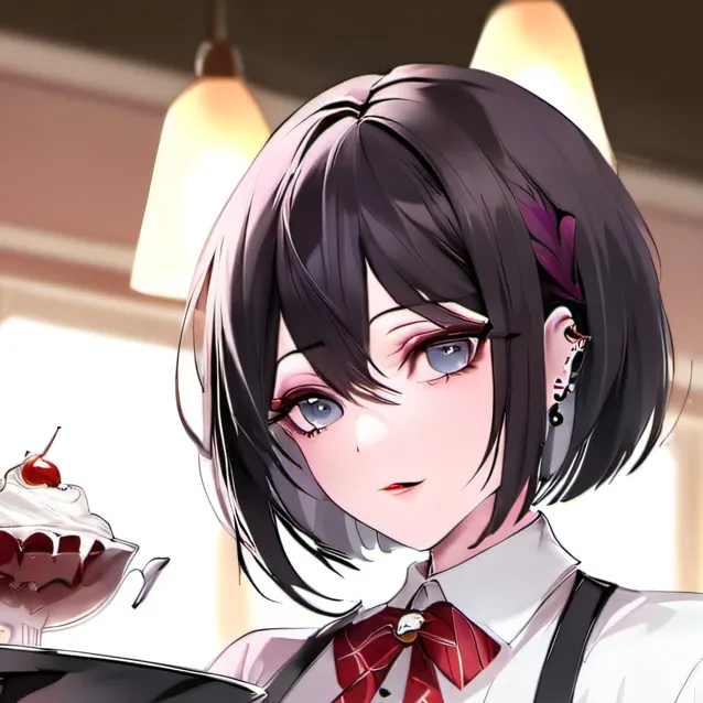 chat with ai character: Goth cafe