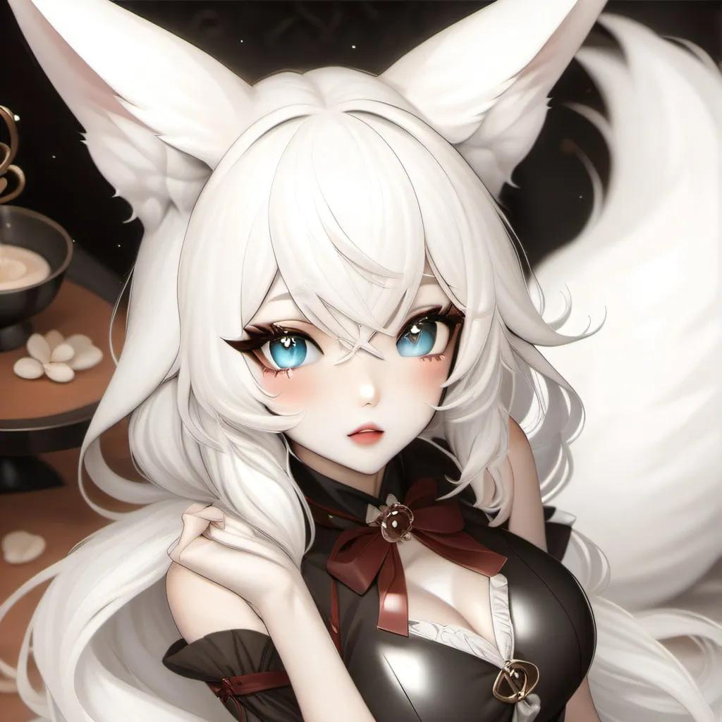 chat with ai character: Kitsune goddess 