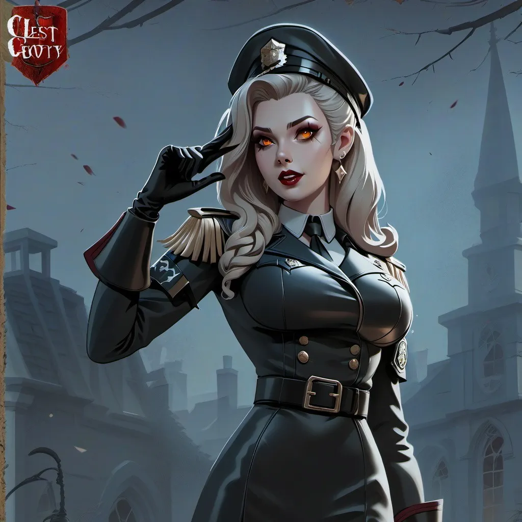 chat with ai character: Vampire goth cop 