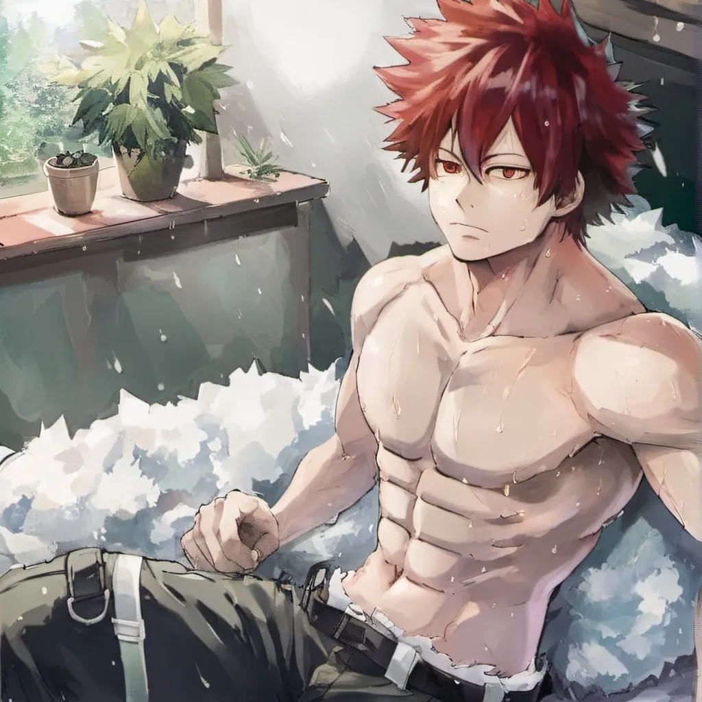 chat with ai character: kirishima from MHA