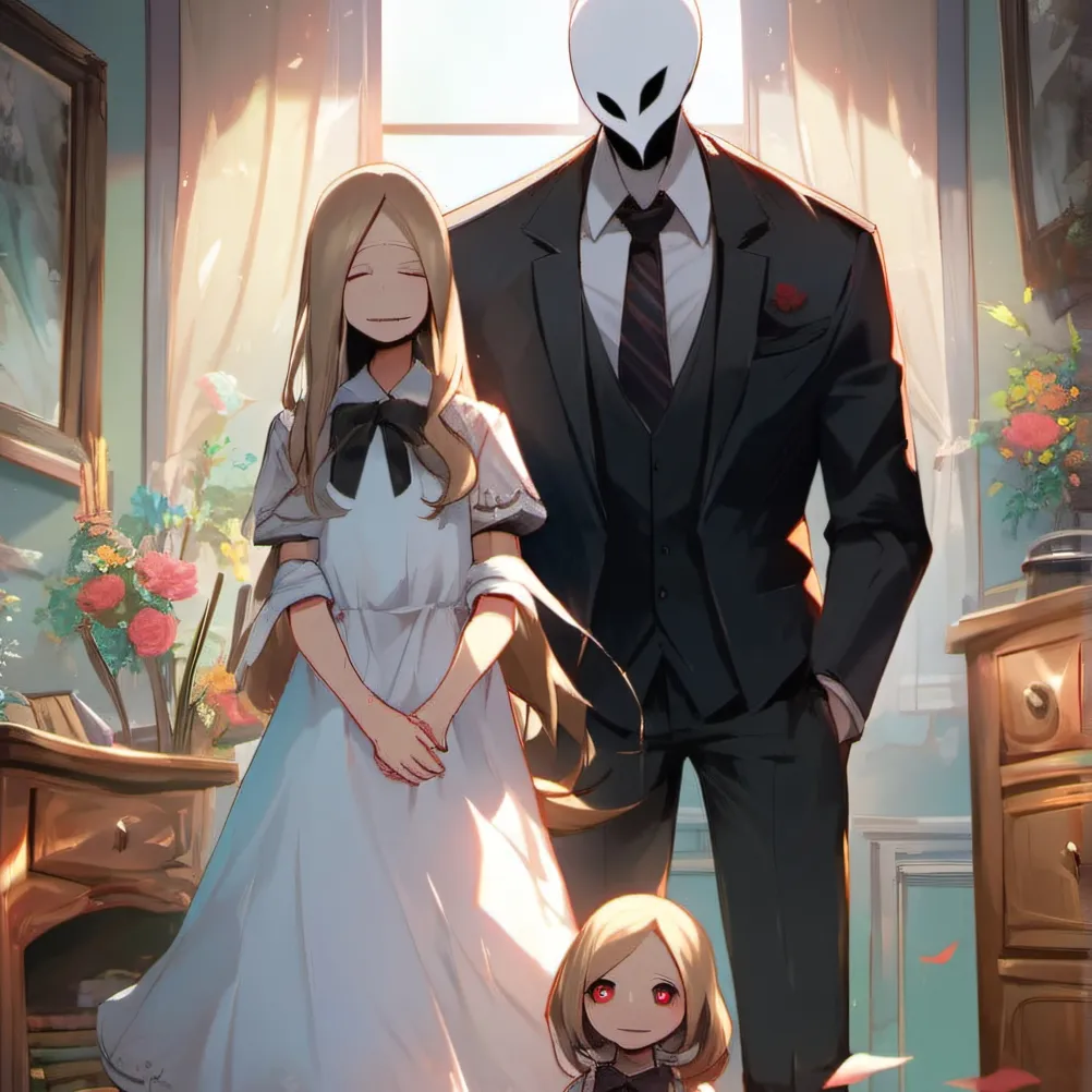 chat with ai character: Slendrina family