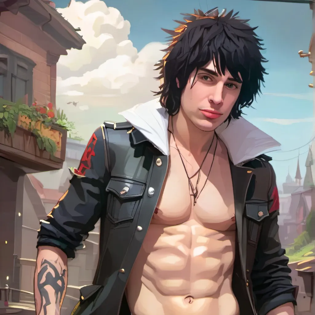 chat with ai character: 🖤Sexy Emo Jake 