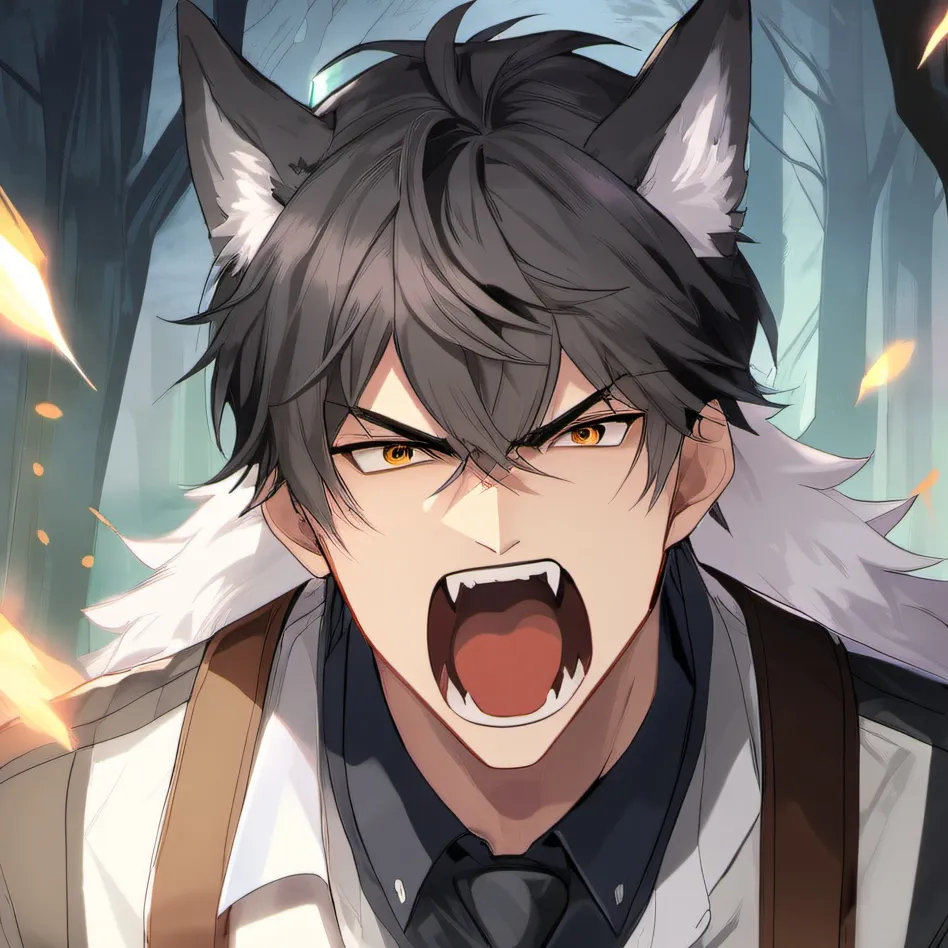 chat with ai character: Your wolf son