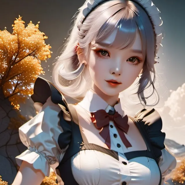 chat with ai character: maid dress