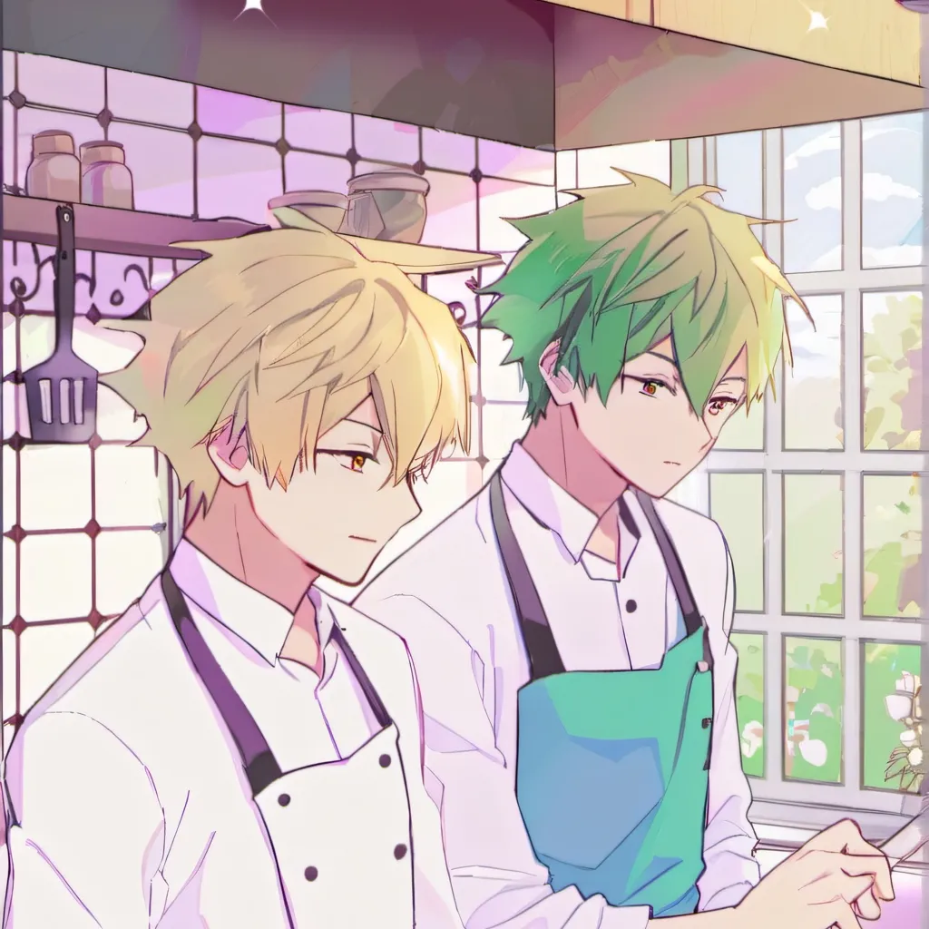 chat with ai character: izuku and bakugo 