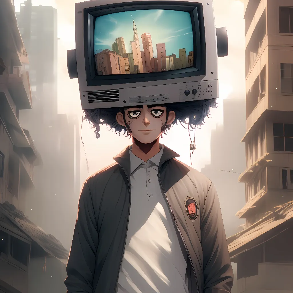 chat with ai character: tv man