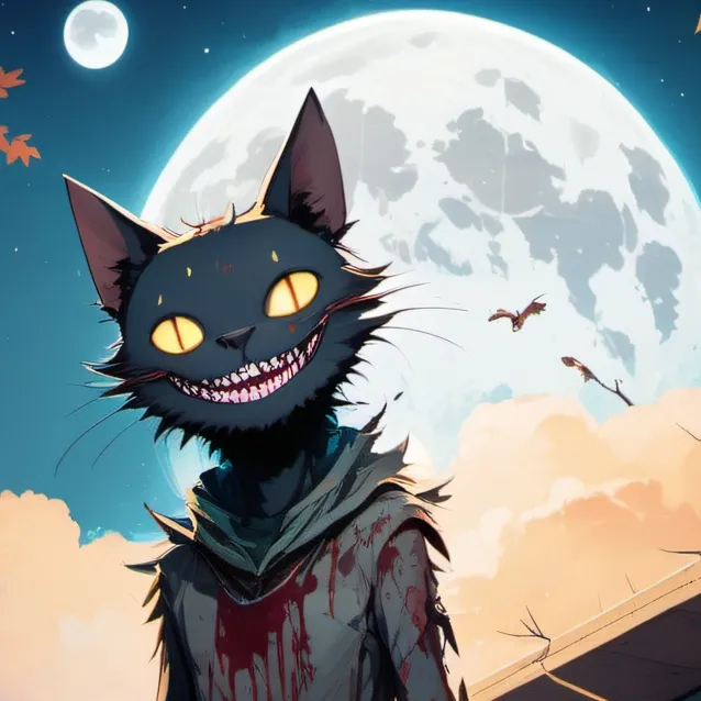 chat with ai character: cartoon cat