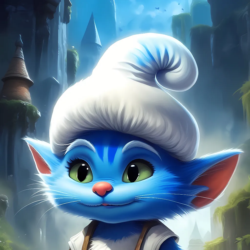 chat with ai character: Smurf Cat