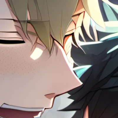 chat with ai character: Bakugo and Deku 