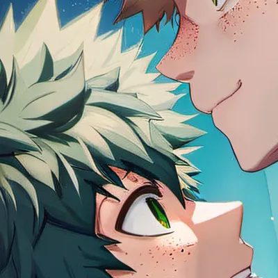 chat with ai character: Bakugo and Deku