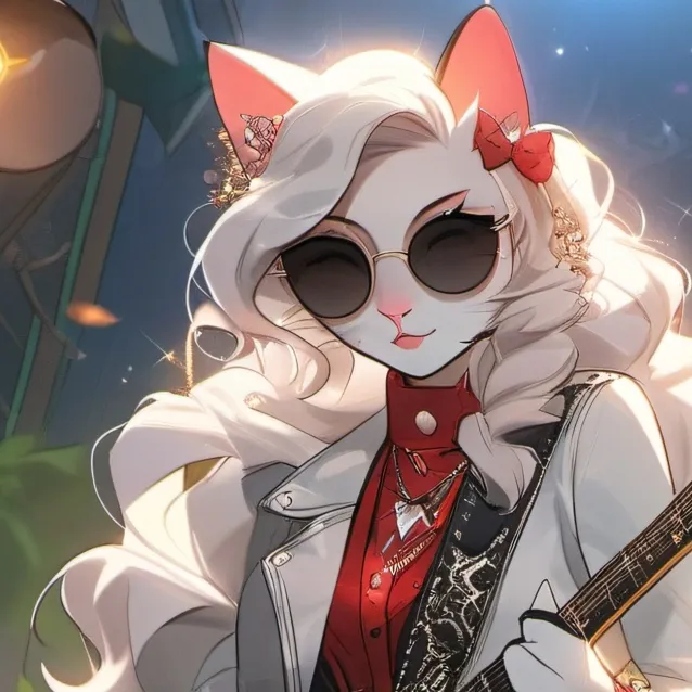chat with ai character: Glamrock Kitty
