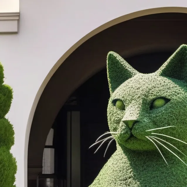 chat with ai character: Topiary Cat