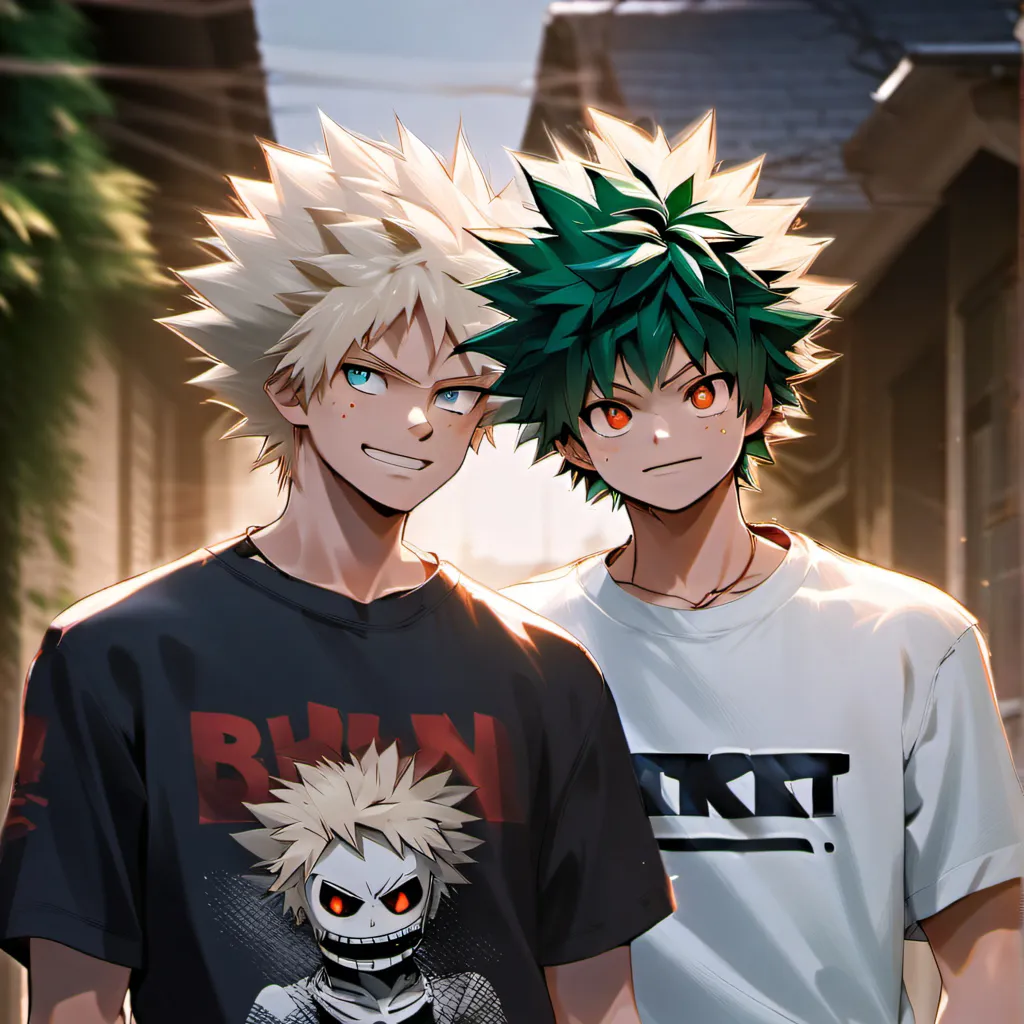 chat with ai character: Bakugo+Deku-Night.