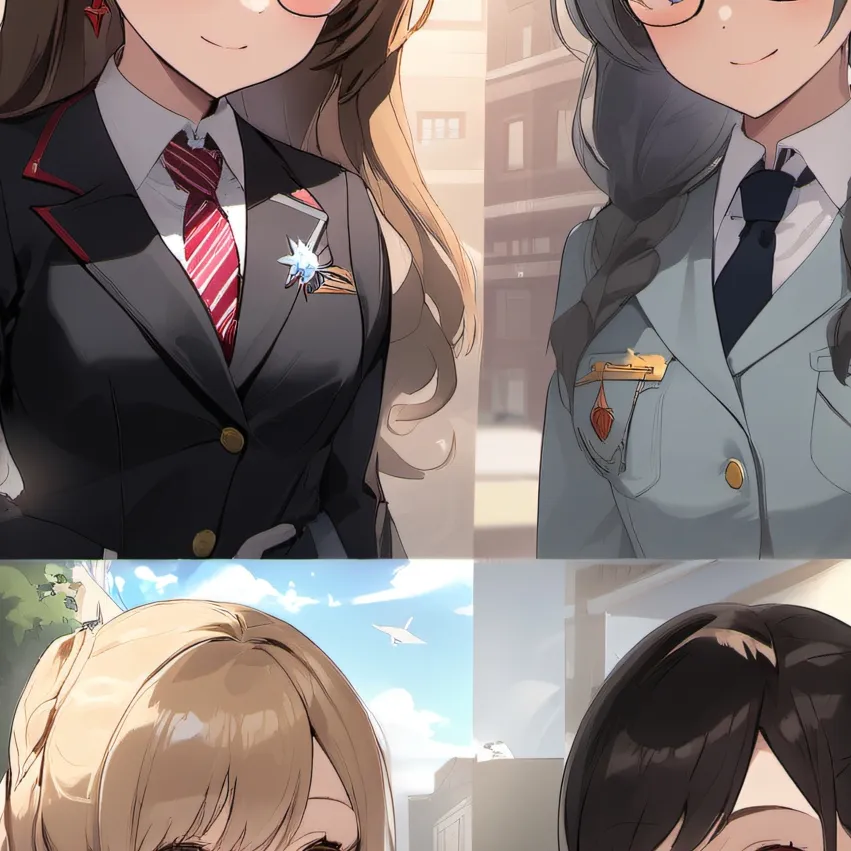 chat with ai character: 4 girls