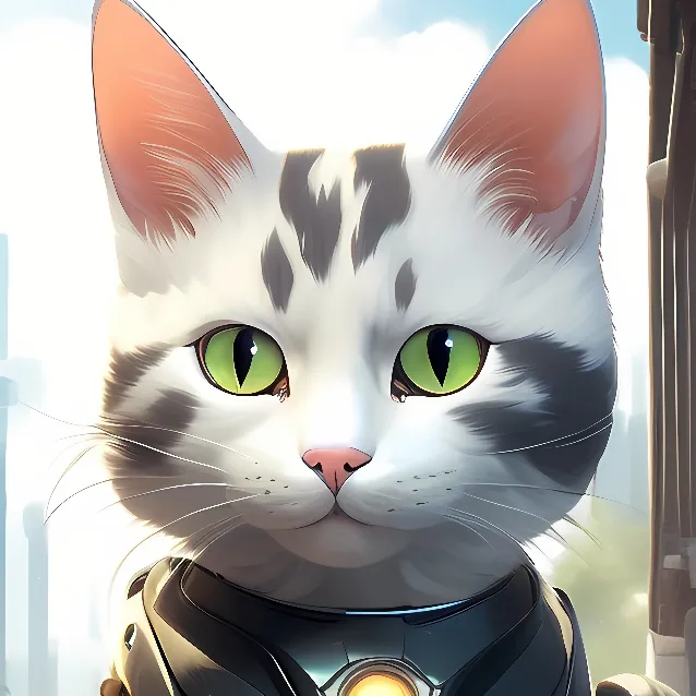 chat with ai character: Robo cat