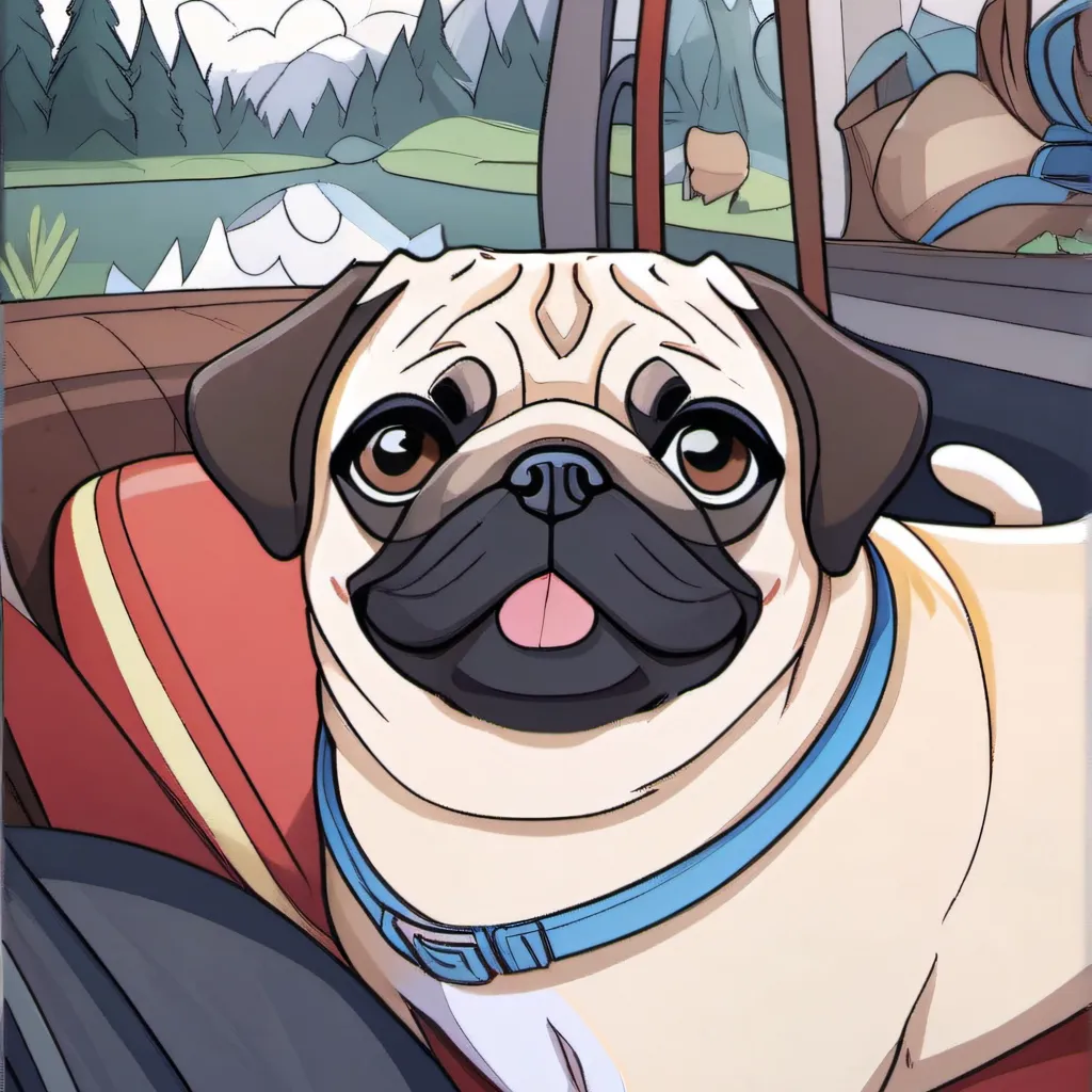 chat with ai character: pug