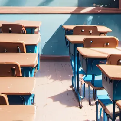 chat with ai character: A classroom