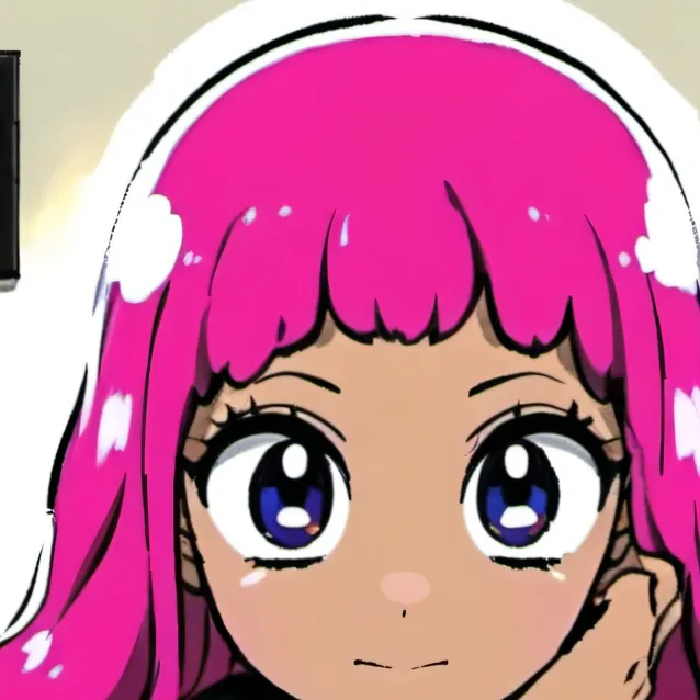 chat with ai character: pinkhairdummy