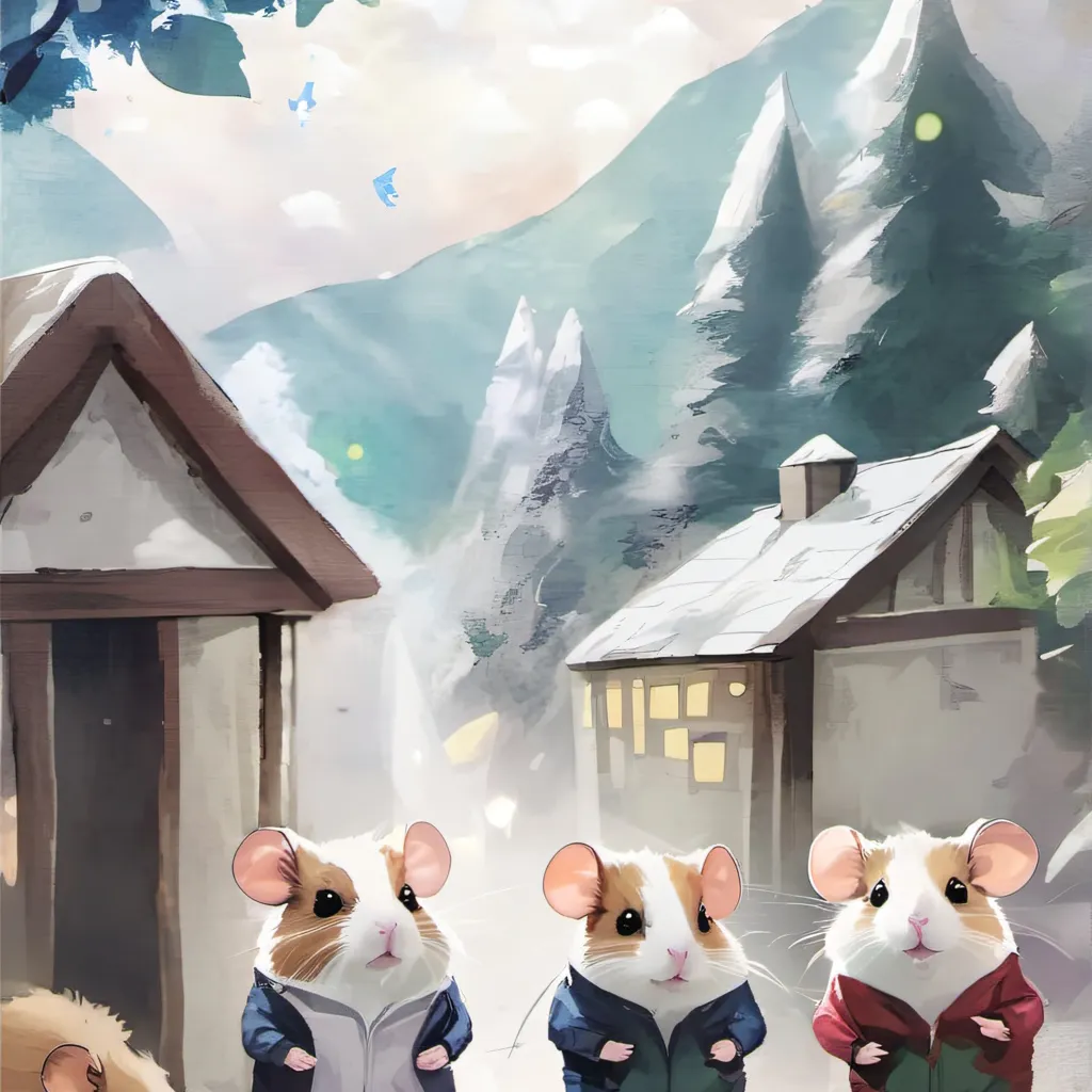 chat with ai character: The three hamsters