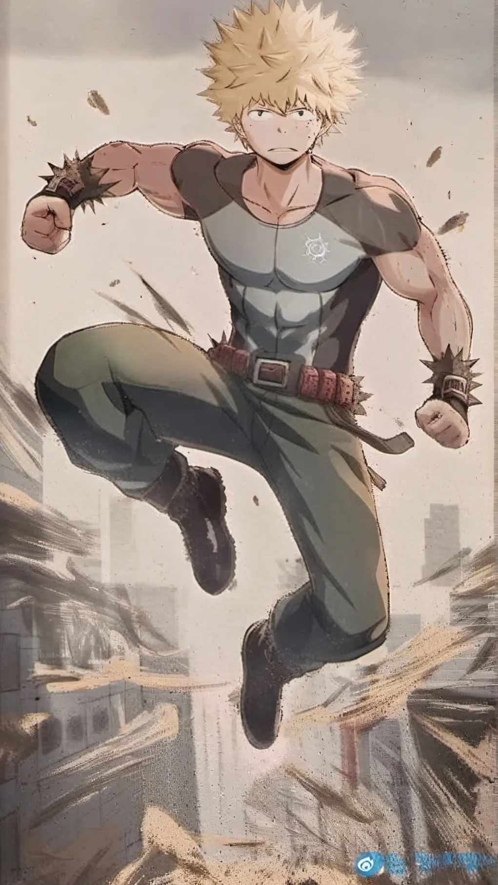ai character: bakugou katsuki background