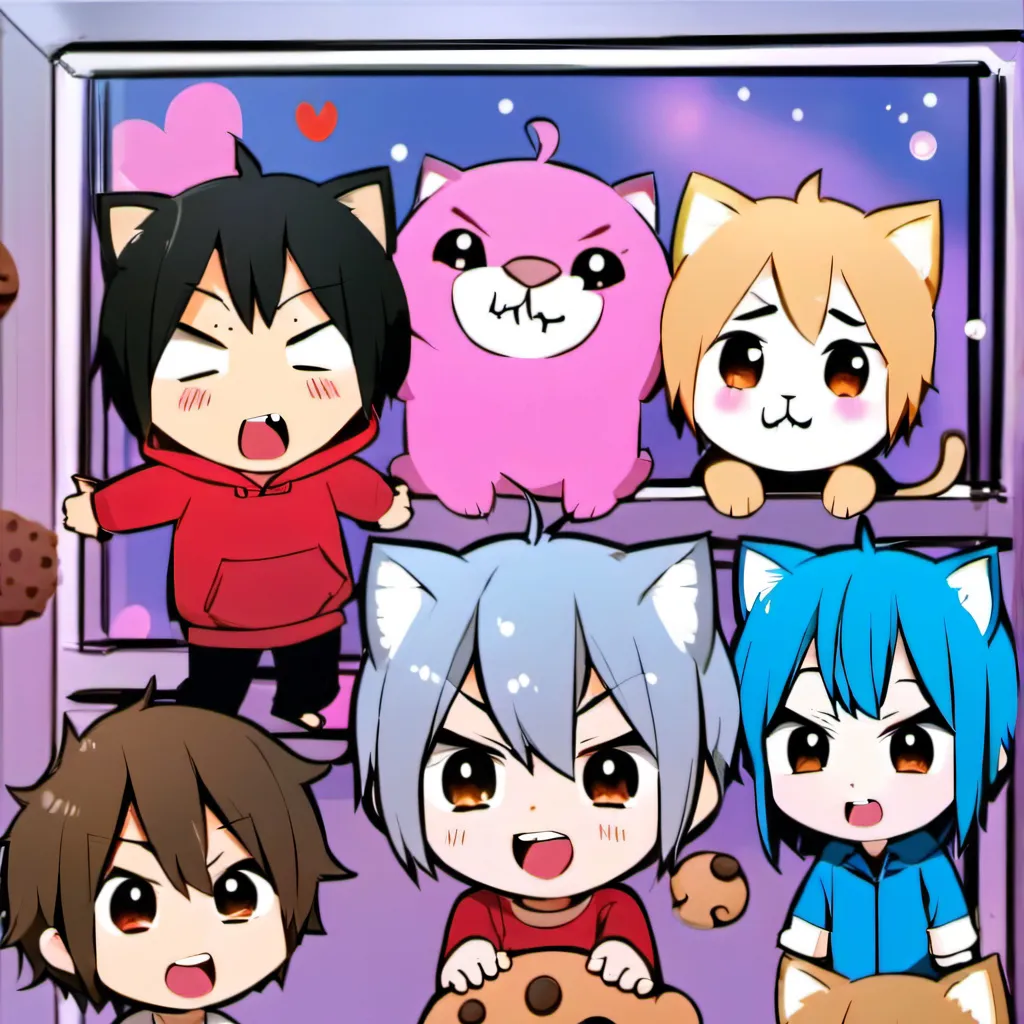chat with ai character: Badboy & 7 uwucats
