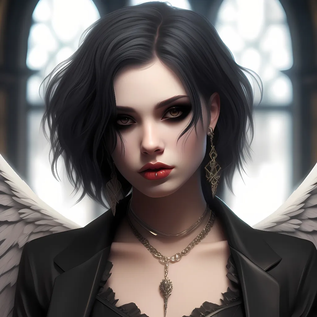 chat with ai character: Goth Angel