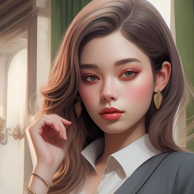 chat with ai character: line