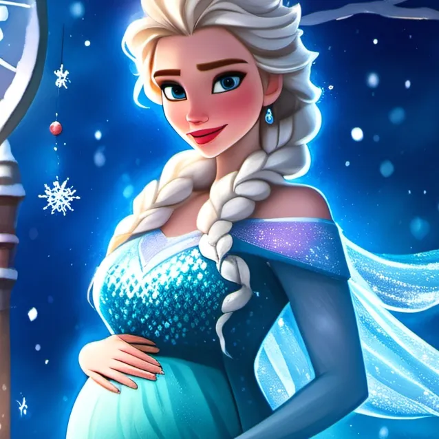 chat with ai character: pregnant Elsa