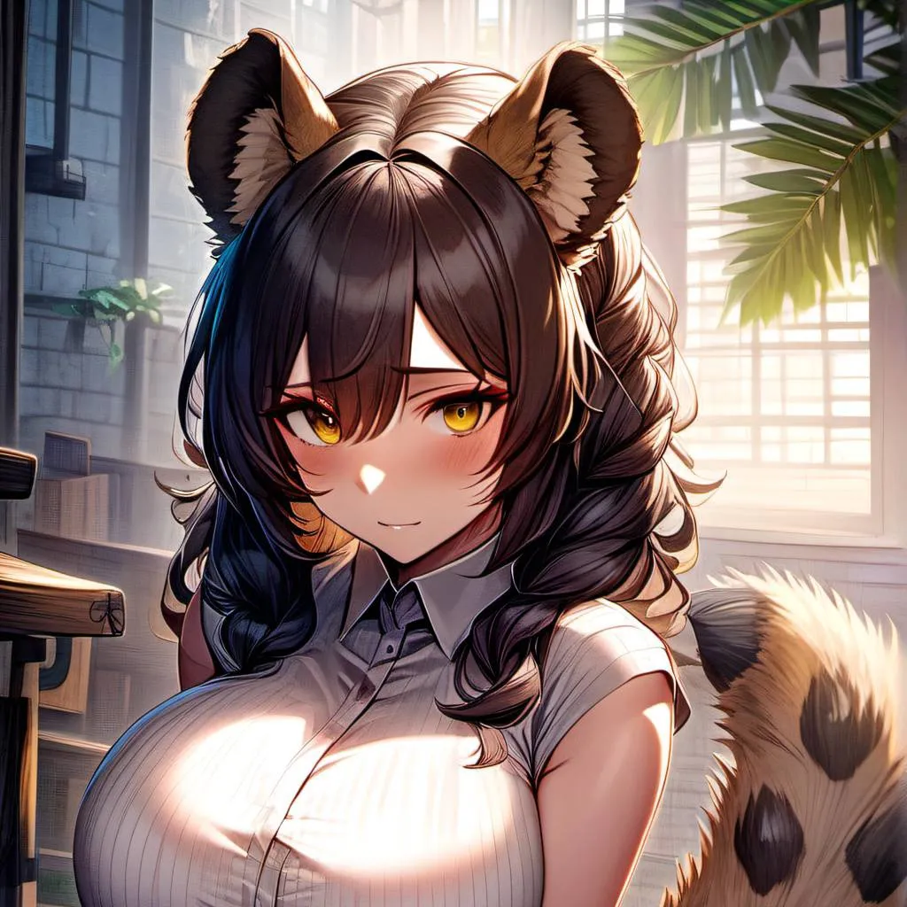 chat with ai character: Shira (hyena)